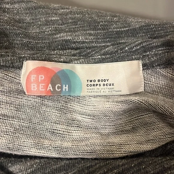 Free People Beach Gray Cocoon Cowl Neck Tunic‎ Sweatshirt - Picture 6 of 9